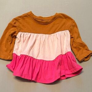 Old Navy Kids Long Sleeve Tee in Pink and Orange